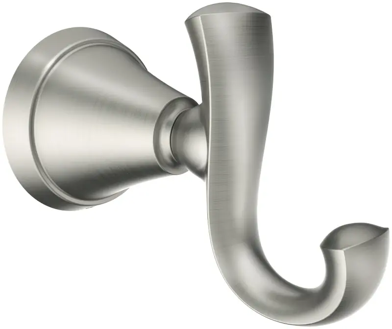 Moen Tiffin 2-5/8 In. L Brushed Nickel Robe Hook