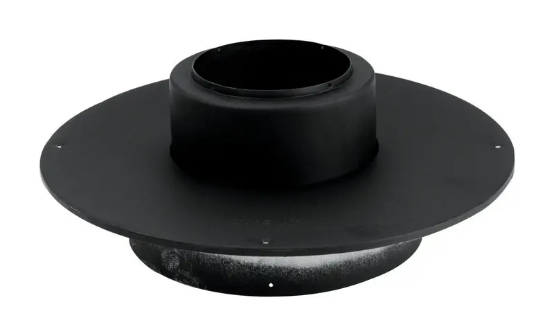 8 Inch Stainless Steel Stove Pipe Ceiling Plate - Class A Vent Type