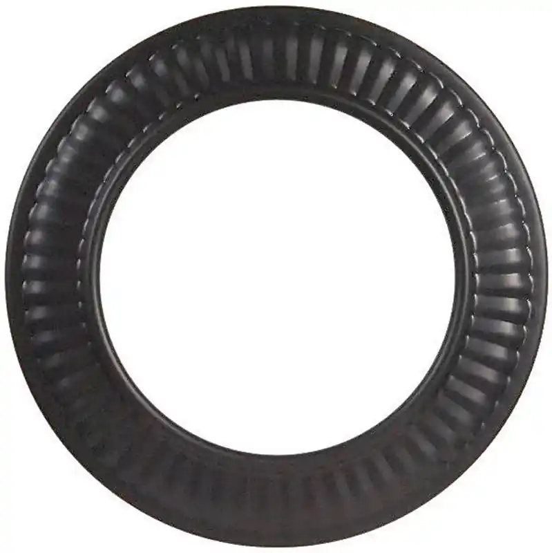 Black Stove Pipe Trim Collar, 28 Gauge, 4 In.