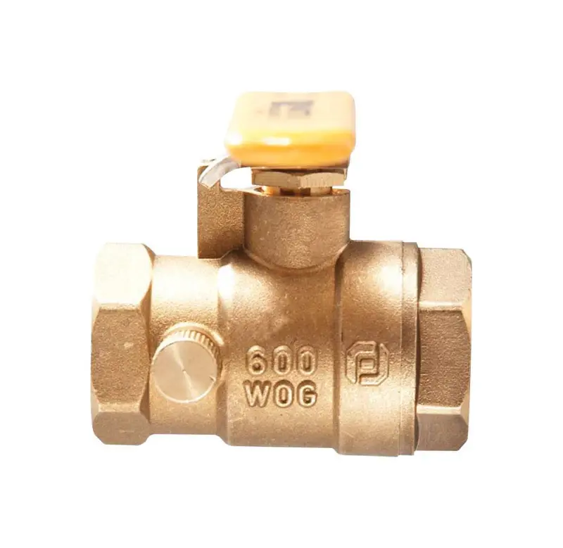 3/4 In. Brass Sweat Ball Valve With Drain Full Port - Model 123626