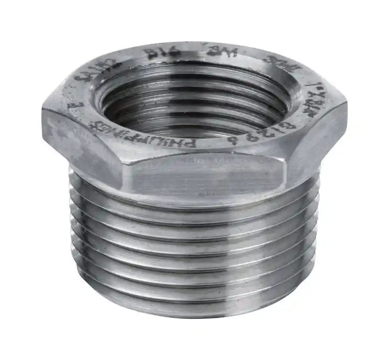 2 In. Mpt X 1-1/2 In. Fpt Stainless Steel Hex Bushing