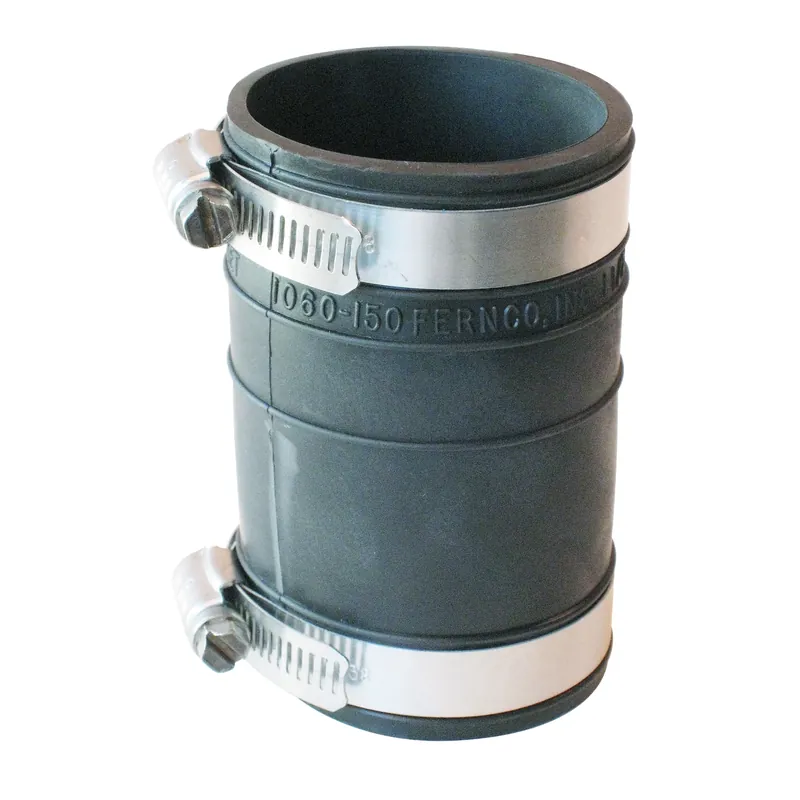 Fernco Schedule 40 1-1/2 In. Socket X 1-1/2 In. D Socket PVC Flexible Coupling 1 Pk