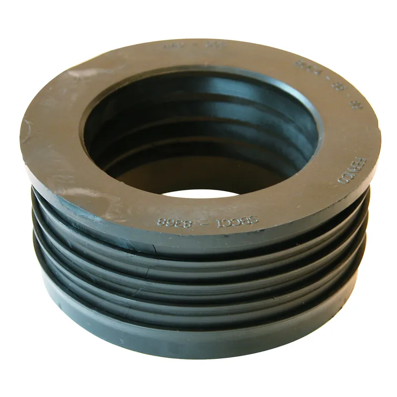 Fernco Schedule 40 4 In. Compression X 3 In. D Compression PVC 5 In. Donut Fitting 1 Pk