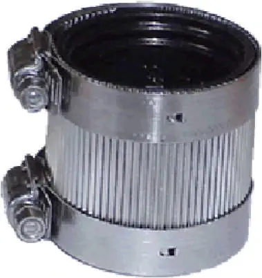 Pipe Fitting, No Hub Coupling For No Hub Systems, 2 X 1-1/2 In.
