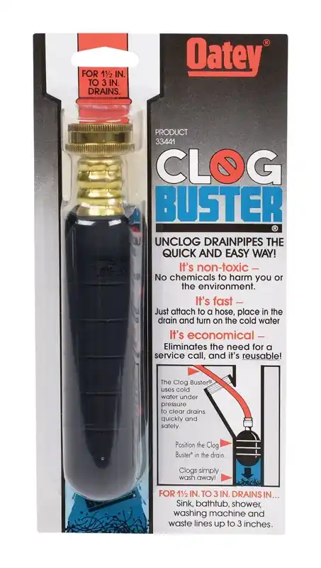 Clog-buster Drain Cleaner For 1-1/2 To 3 Inch Pipes, Model 33441