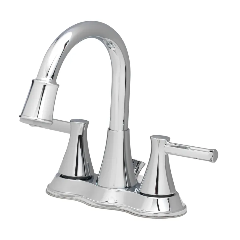 Doria Chrome Two-handle Led Bathroom Sink Faucet 4 In. With Pop-up Drain