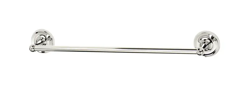 Polish Chrome Towel Bar 24 In. L Zinc With Concealed Screw Mounting
