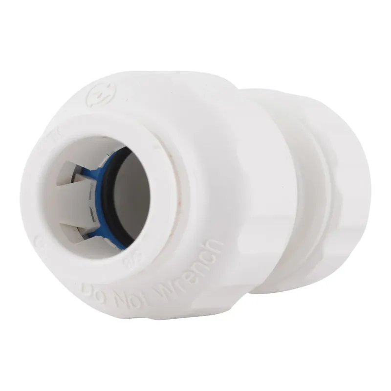 Quick Connect Push To Connect 1/2 In. Cts X 3/8 In. Cts Reducing Union Connector