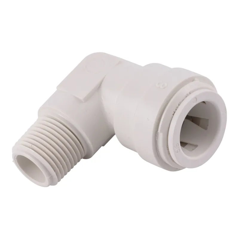 Push To Connect 1/2 In. Cts X 3/8 In. D Mip Elbow Fitting