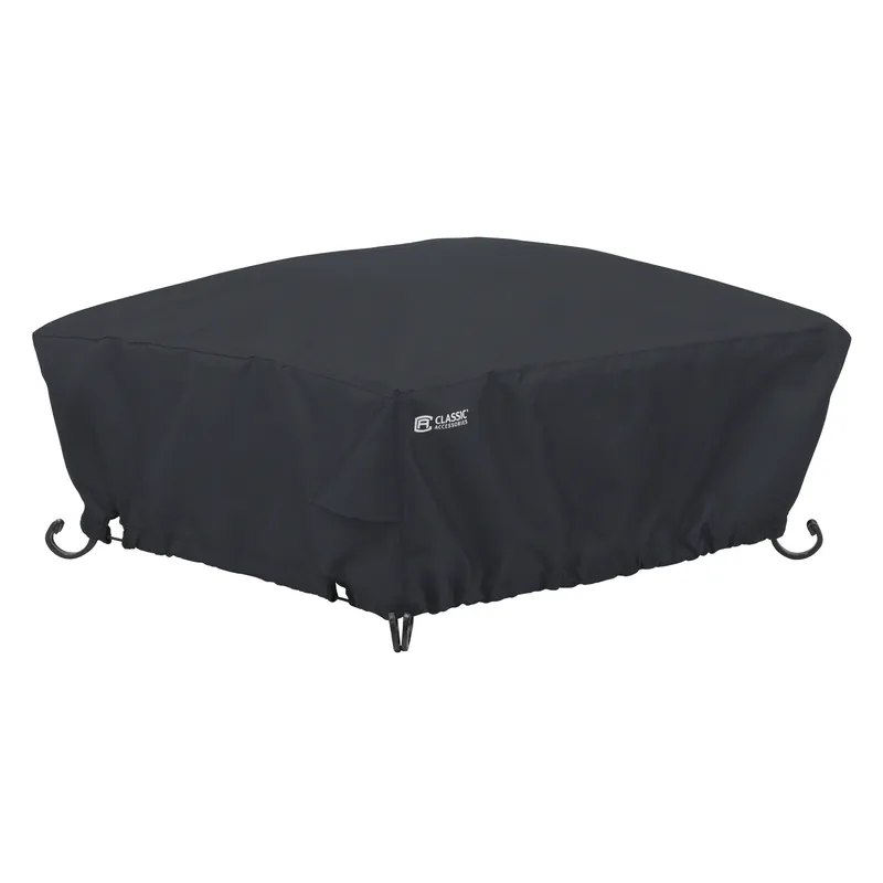 12 In. H X 36 In. W X 36 In. L Black Polyester Fire Pit Cover