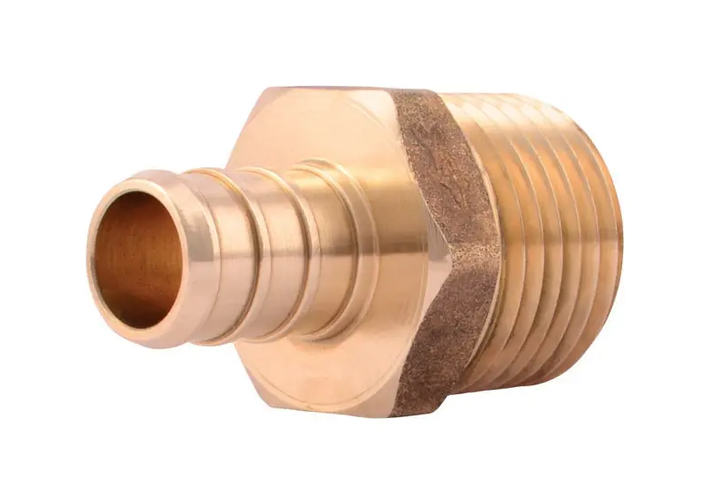 SharkBite 1/2 In. PEX X 1/2 In. D MPT Brass Adapter