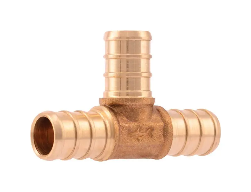 SharkBite 1/2 In. PEX X 1/2 In. D PEX Brass Tee