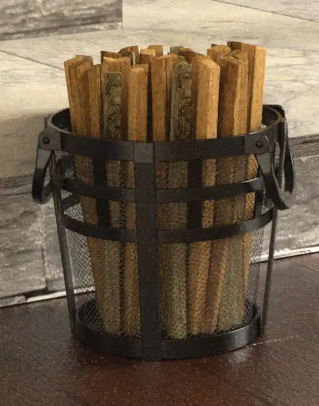 Open Hearth Black Antique Steel Log Carrier - Model 15710 - 8" X 8" X 8"