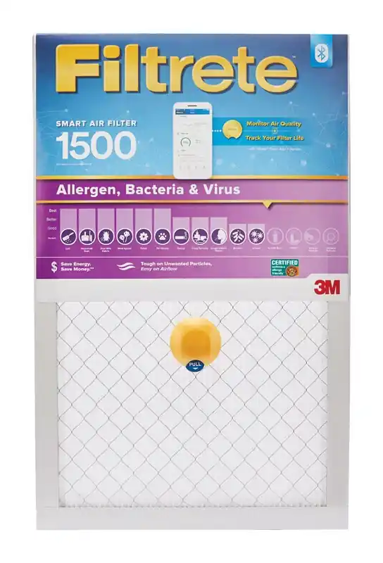 Filtrete 20 In. W X 25 In. H X 1 In. Polypropylene 1500 MPR Smart Air Filter 1 Pk