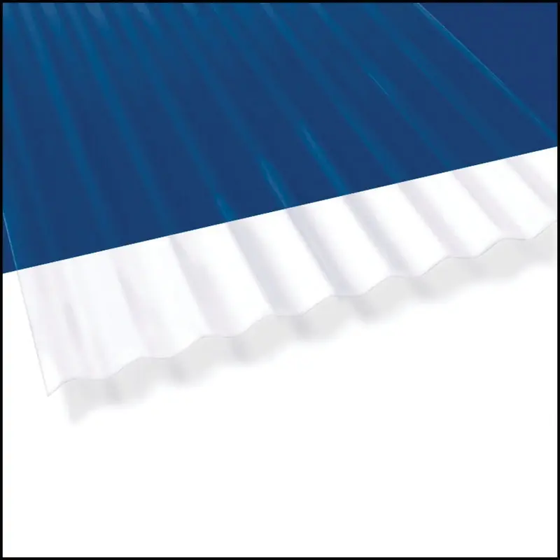 26 In. W X 8 Ft. L Clear Pvc Corrugated Roofing Panel
