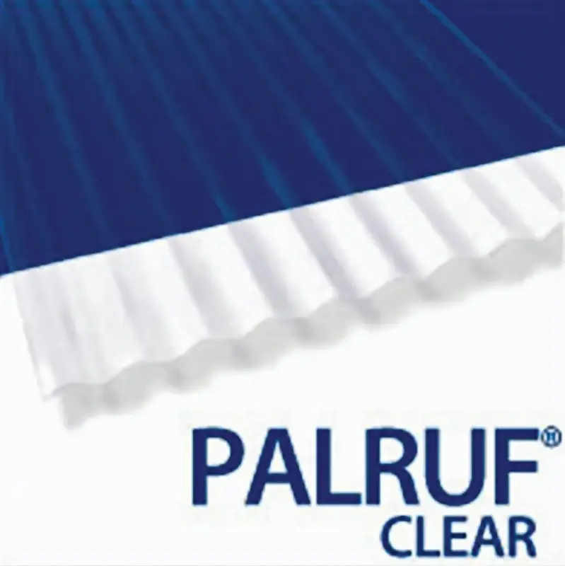 26 In. W X 144 In. L Clear Pvc Roof Panel - Durable Corrugated Design