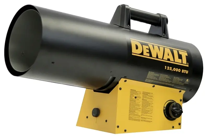 125,000 Btu/h Forced Air Propane Portable Heater For 3000 Sq Ft