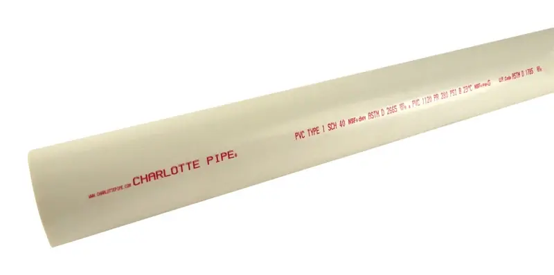 Schedule 40 PVC Pipe, 600 PSI, 1/2-In. X 5-Ft.