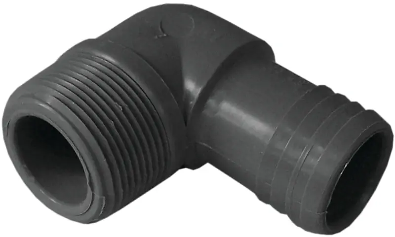 Boshart Industries 1-1/2 In. MPT X 1-1/2 In. D Insert Polypropylene Combination Elbow 1 Pk