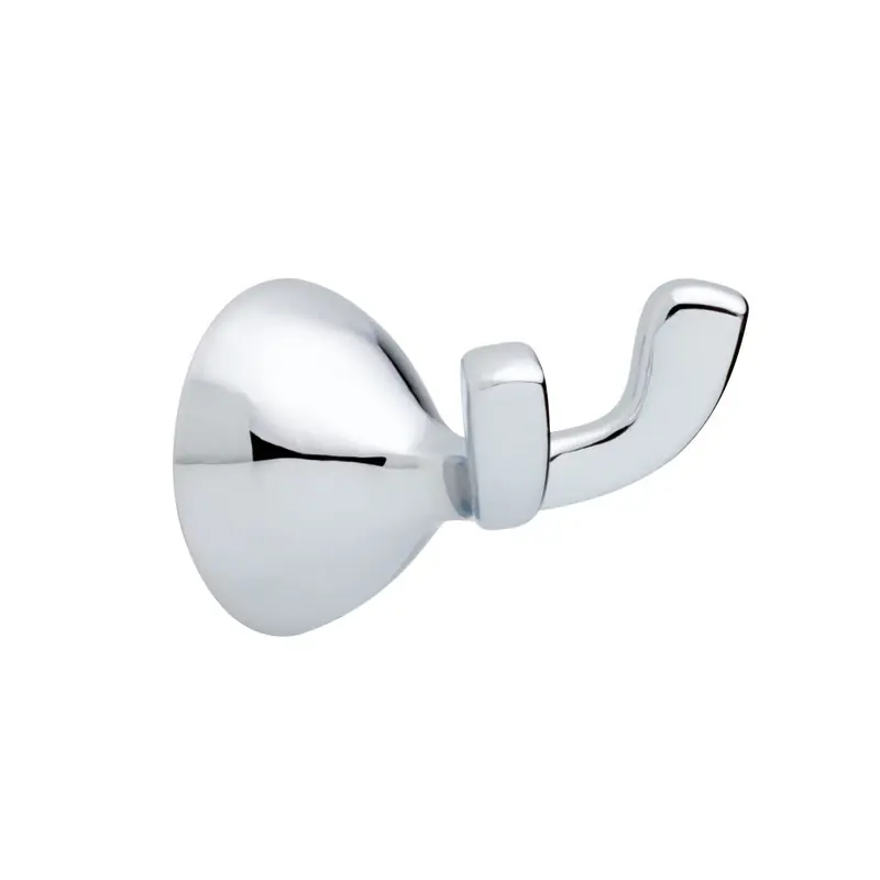 Foundations Chrome Silver Robe Hook 4.07 In. H X 3.29 In. W X 2.28 In. L