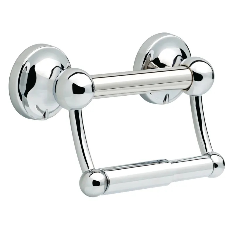 5 In. Polished Chrome Stainless Steel Toilet Paper Holder With Assist Bar Df704pc
