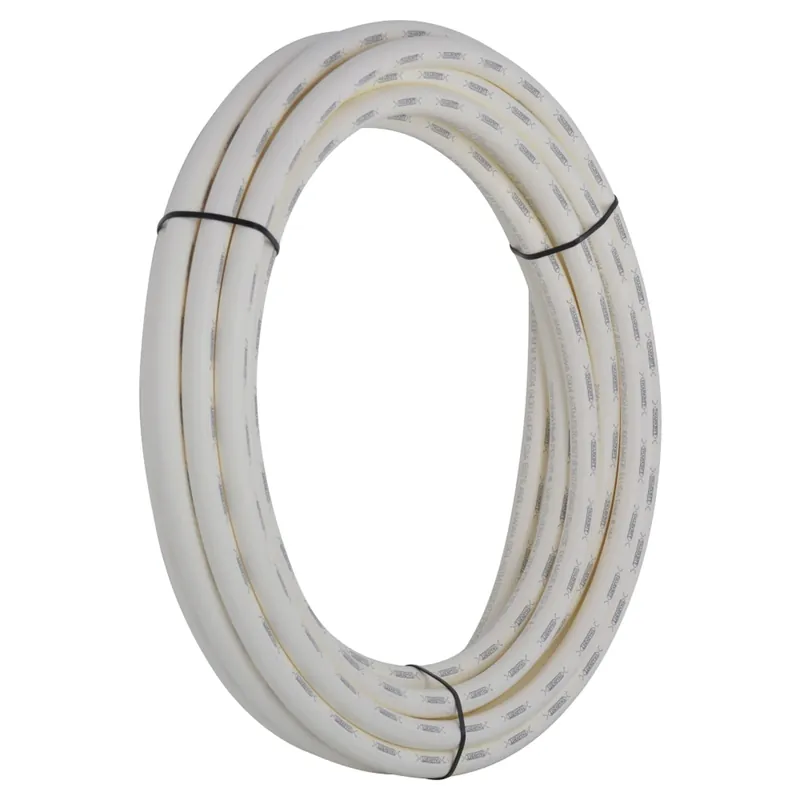 PEX Coil Pipe, Hot/Cold Water, White, 3/4 In. Rigid Copper Tube Size X 50 Ft.