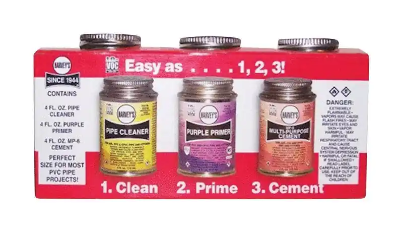 Oatey Clear Solvent Kit For Cpvc/pvc - 4 Oz, 3 Piece Set