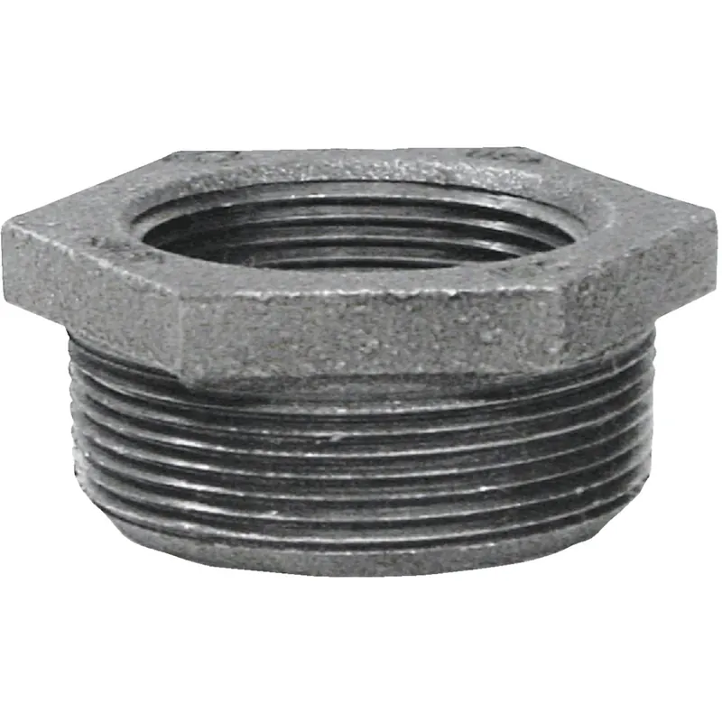 Black Pipe Hex Reducing Bushing, 2 X 1-1/4 In.