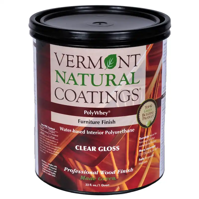Polywhey Gloss Clear Water-based Furniture Finish 1 Quart