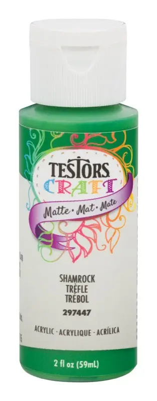 Rust-Oleum Testors Craft Matte Shamrock Water-Based Paint Interior 2 Oz