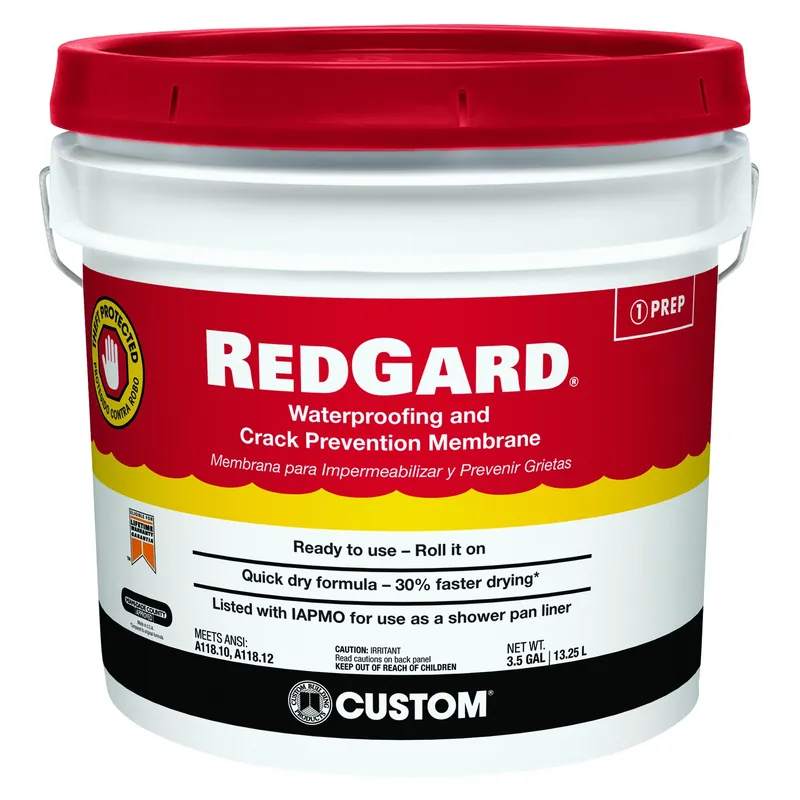 Elastromeric Waterproofing & Crack Prevention Membrane, Quick Dry, 3.5 Gallon