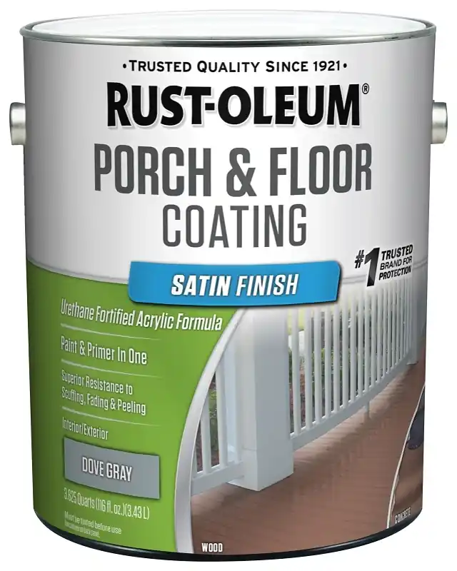 Porch & Floor Urethane Finish, Dove Gray Satin, 1-Gallon