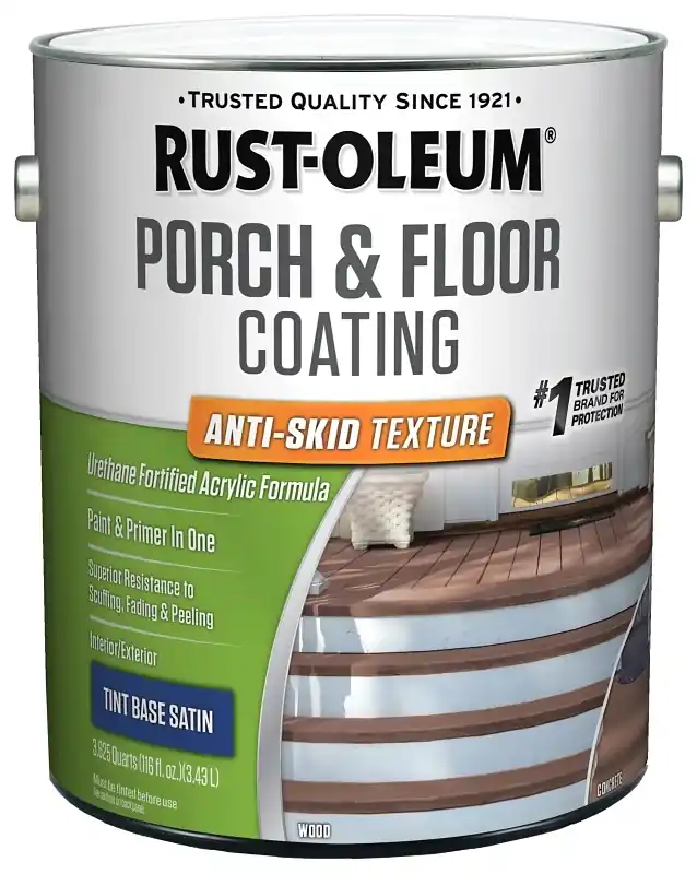 Porch & Floor Urethane Finish Paint, Tint Base, Anti-Skid Texture, Gallon