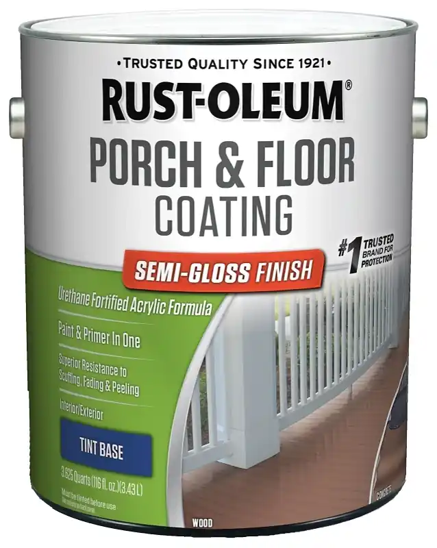 Porch & Floor Urethane Finish Paint, Semi Gloss, Tin Base, Gallon