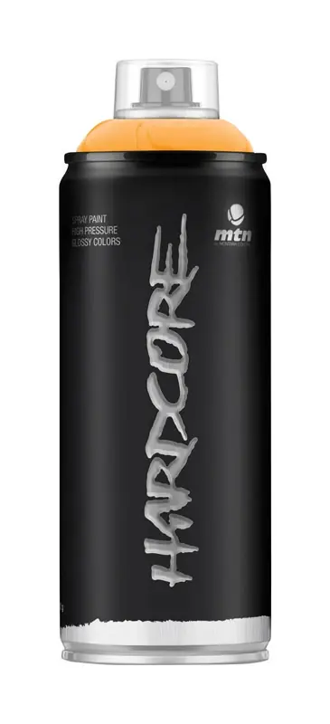 Hardcore Gloss Medium Yellow Spray Paint 11 Oz - All Purpose Indoor/outdoor Use