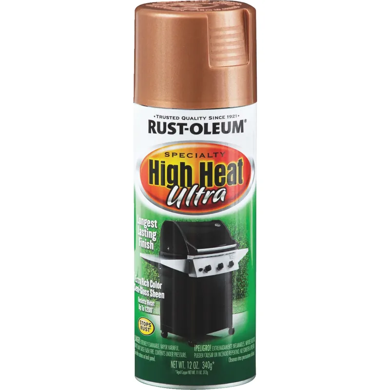 Rust-Oleum Specialty Semi-Gloss Aged Copper Ultra High Heat Spray 12 Oz