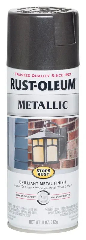 Stops Rust Metallic Charcoal Spray Paint 11 Oz - Indoor/outdoor Use