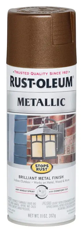 Stops Rust Metallic Spray Paint, Dark Copper, 11-oz.