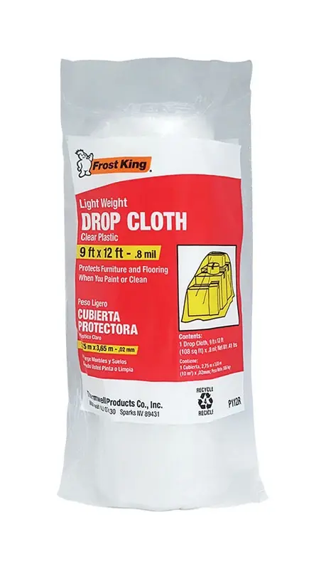 Frost King 9 Ft. W X 12 Ft. L X 0.8 Mil Plastic Drop Cloth 1 Pk