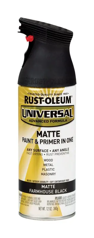 Rust-Oleum Universal Matte Farmhouse Black Spray Paint 12 Oz