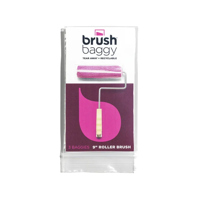 BrushBaggy 6 In. W X 12.75 In. L Clear Polypropylene Paint Roller Cover Baggy