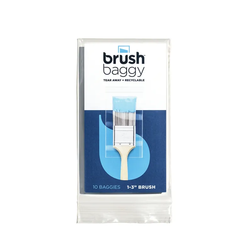 BrushBaggy 2.75 In. W X 6.75 In. L Clear Polypropylene Paint Brush Baggy