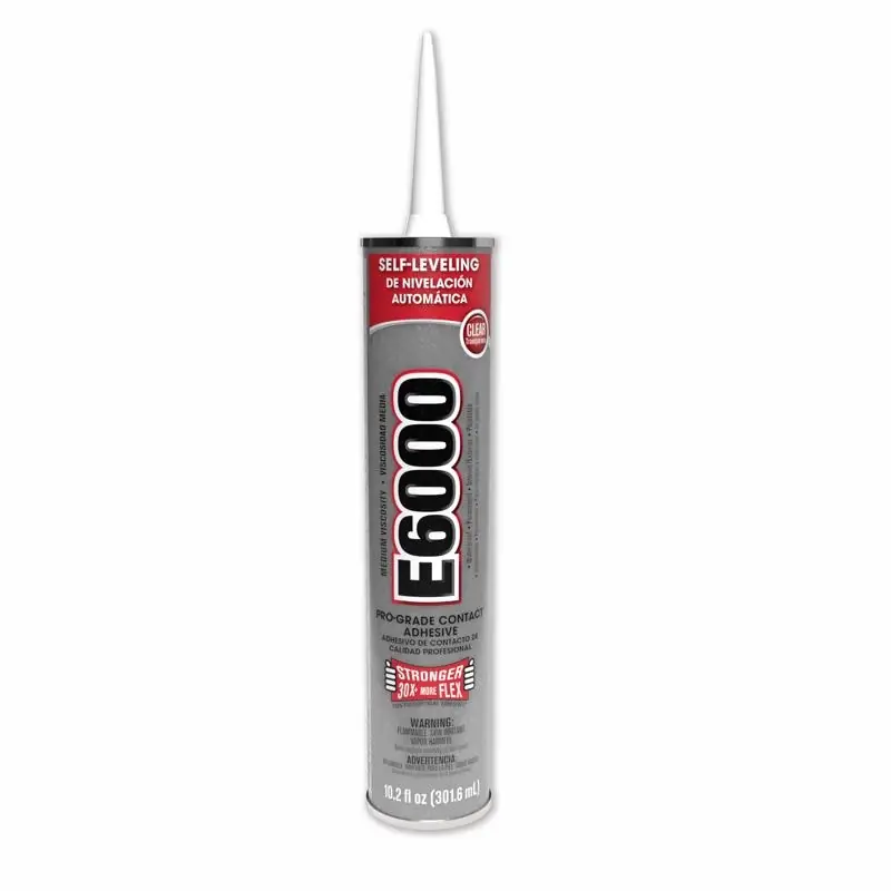 E6000 Clear Polyurethane Industrial Adhesive 10.2 Oz Tube