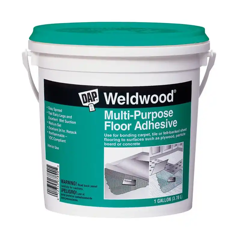 Multi-purpose Floor Adhesive, 1 Gallon - High Strength Latex Adhesive
