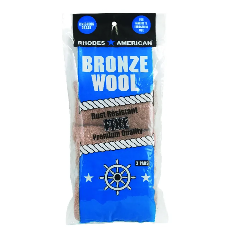 Rhodes American Homax 3 Grade Fine Bronze Wool Pads 3 Pk