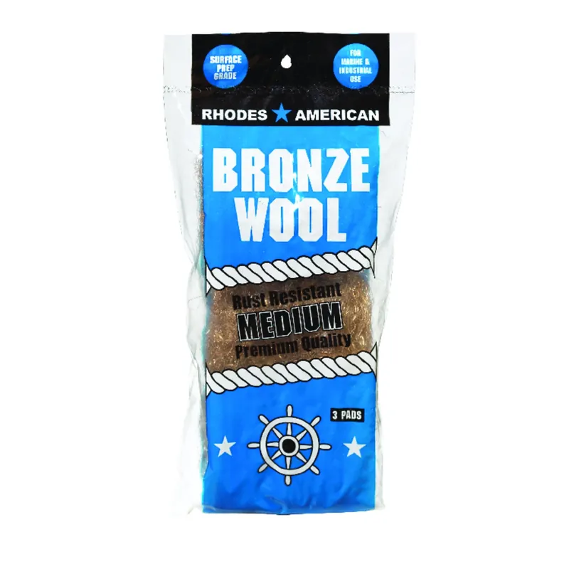 Rhodes American 3 Grade Medium Bronze Wool Pads 3 Pk