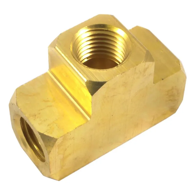 1/4 In. Npt Brass Female Air Hose Tee Fitting - Model 75363