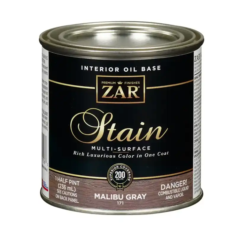 Interior Wood Stain, Malibu Gray, 1/2 Pt.