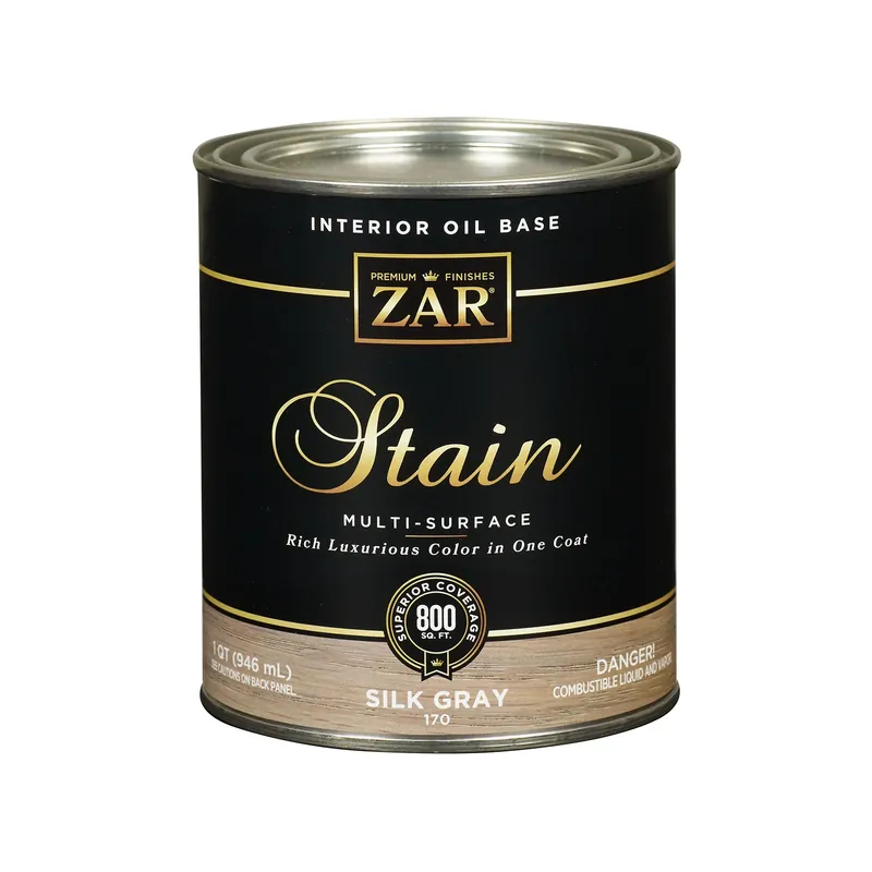 Interior Wood Stain, Silky Gray, 1 Qt.