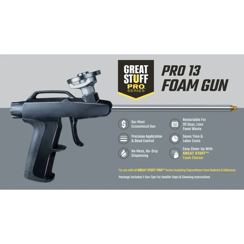 Pro Series Lightweight Metal Expanding Foam Gun - Model 230408